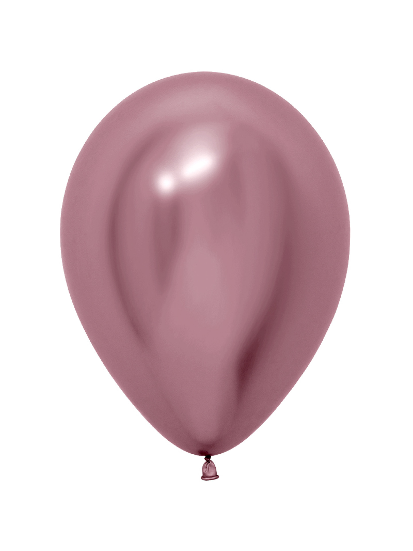 Шар ХРОМ, розовый – 30 см