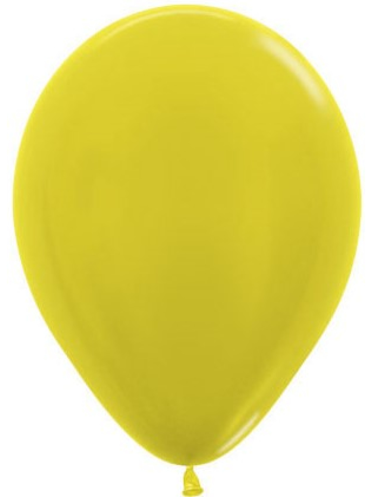 Шар МЕТАЛЛИК, жёлтый – 30 см