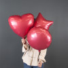 Шар СЕРДЦЕ, малиновый – 46 см