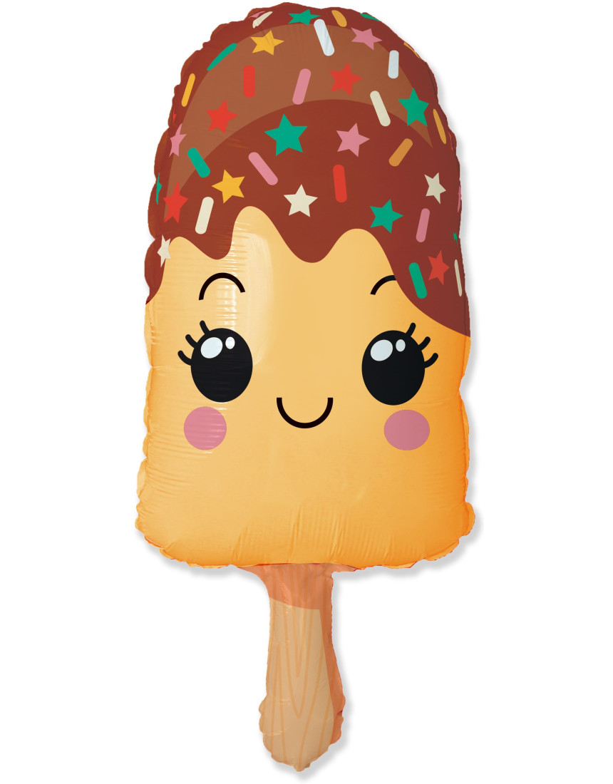 Шар МОРОЖЕНОЕ эскимо жёлтый Шар МОРОЖЕНОЕ эскимо жёлтый