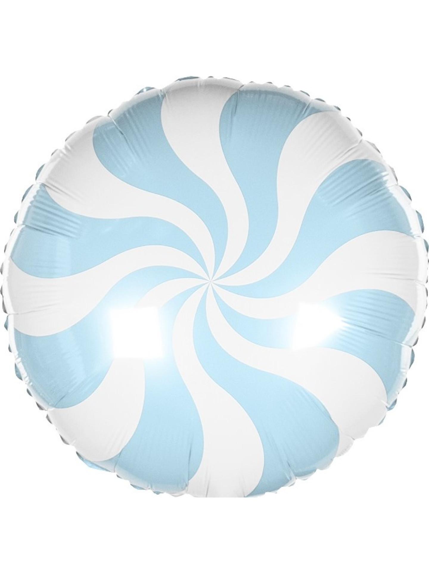 Шар КРУГ, леденец голубой – 46 см