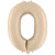 Шар ЦИФРА 0 бежевый