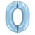 Шар ЦИФРА 0 голубой