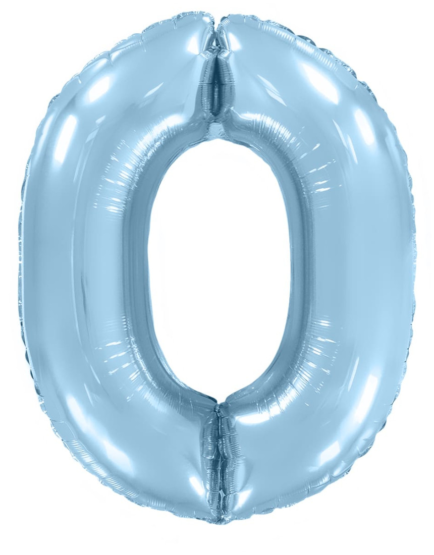 Шар ЦИФРА 0 голубой Шар ЦИФРА 0 голубой
