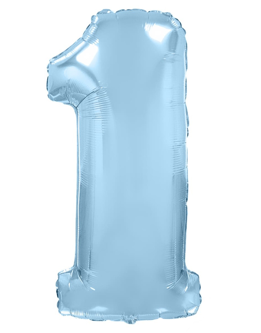 Шар ЦИФРА 1 голубой Шар ЦИФРА 1 голубой