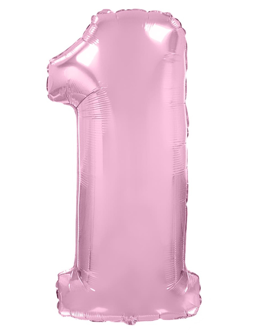 Шар ЦИФРА 1 розовый Шар ЦИФРА 1 розовый