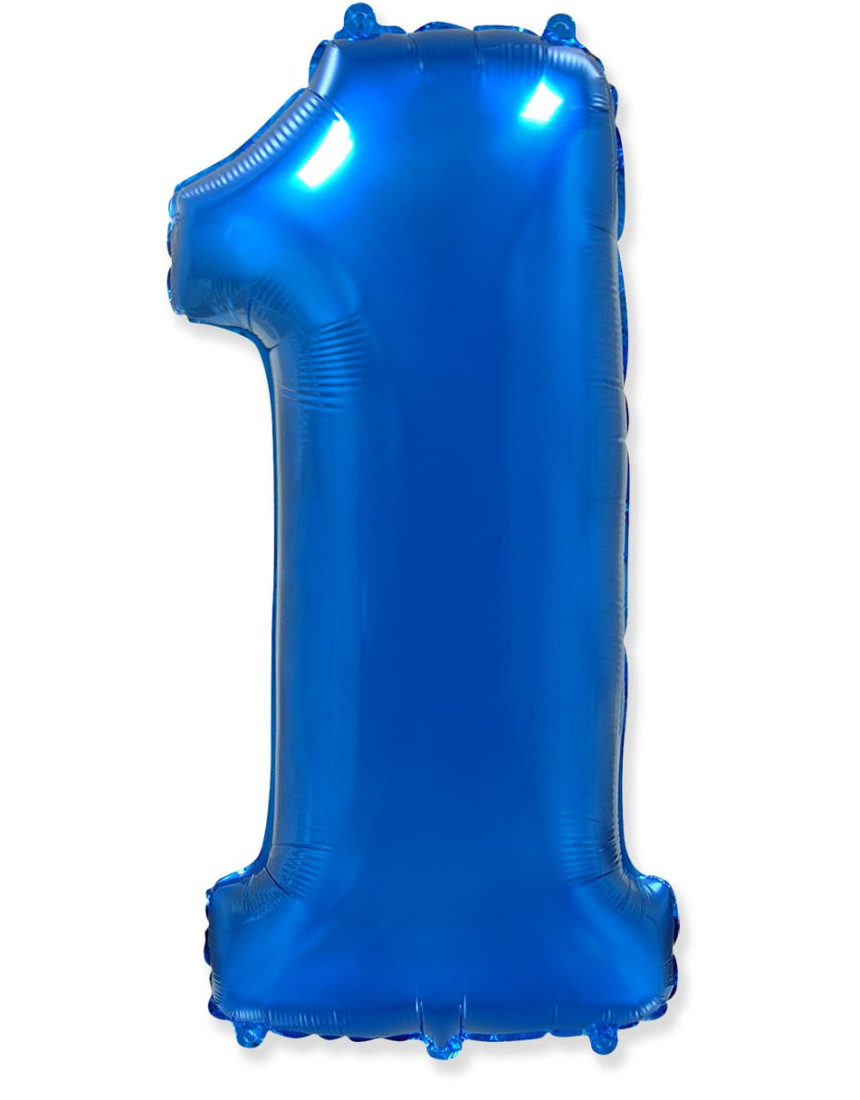 Шар ЦИФРА 1 синий Шар ЦИФРА 1 синий