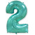Шар ЦИФРА 2 бирюзовый