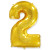 Шар ЦИФРА 2 золото