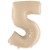 Шар ЦИФРА 5 бежевый