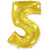 Шар ЦИФРА 5 золото