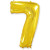 Шар ЦИФРА 7 золото