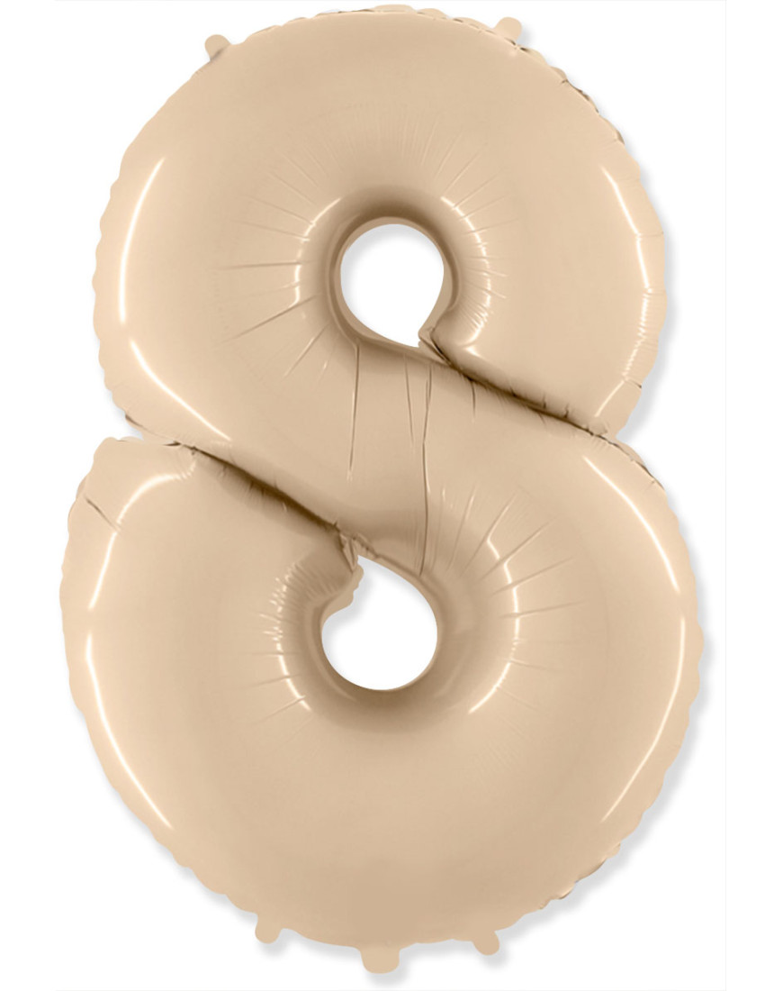 Шар ЦИФРА 8 бежевый Шар ЦИФРА 8 бежевый