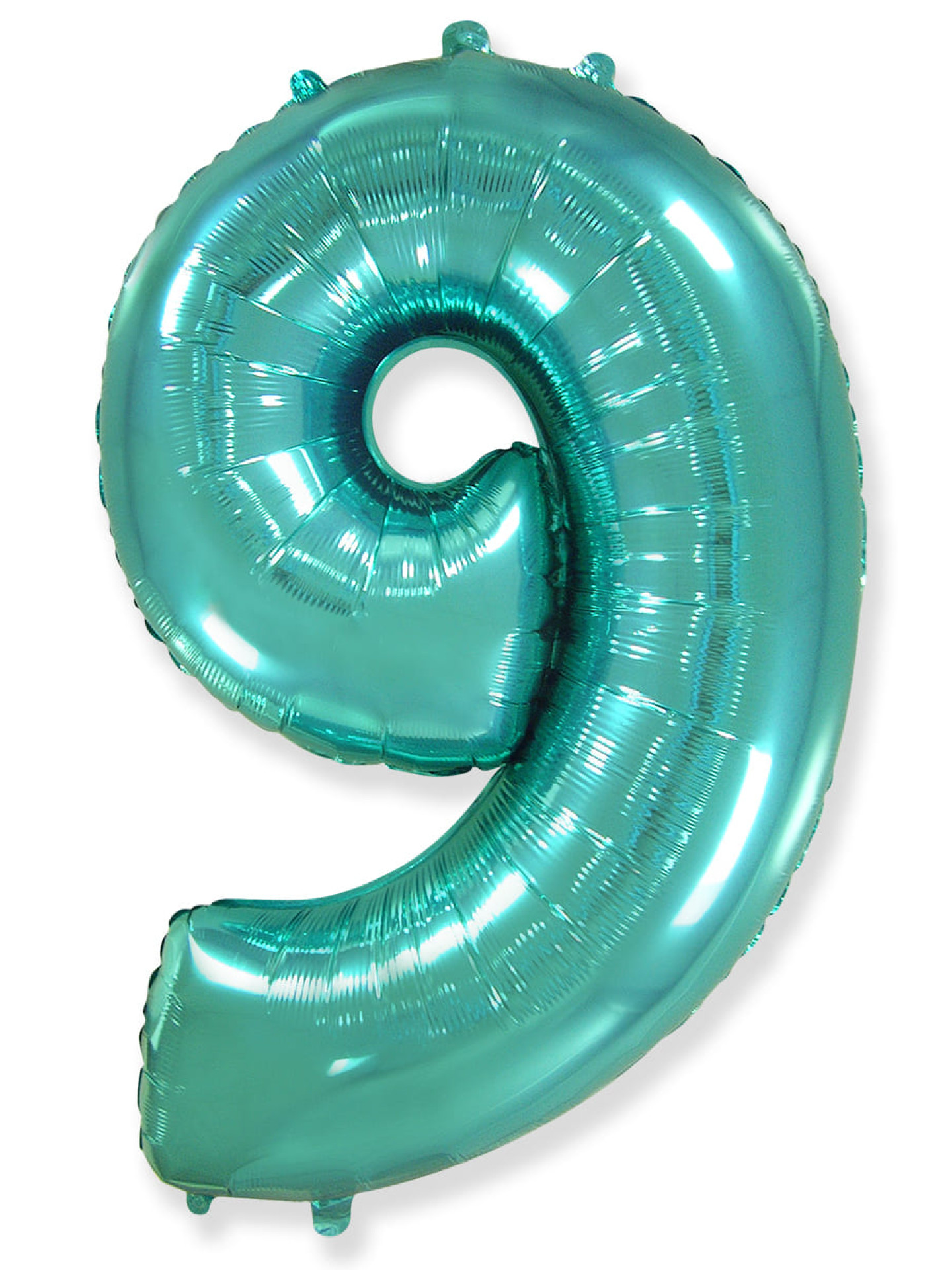 Шар ЦИФРА 9, бирюзовый – 102 см